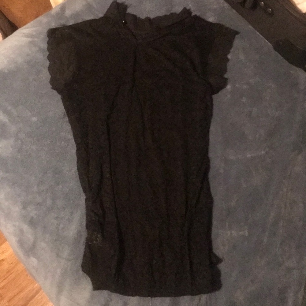 Woman’s Lace Black Mini Dress